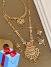 Gold Pleted Matte Necklace Combo Set Wholesale Shop In Surat
